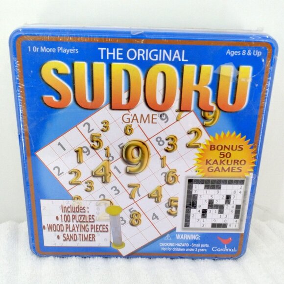 Cardinal Industries Sudoku/Kakuro Deluxe Game Tin - Picture 1 of 4